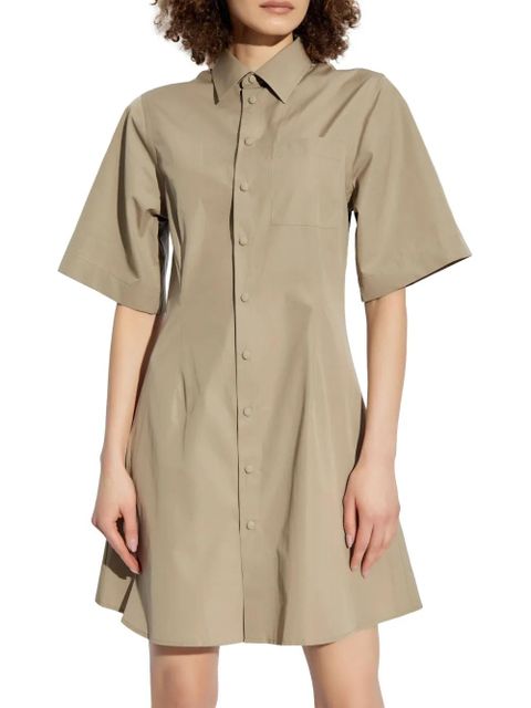 AMI Paris cotton shirt dress - Neutrals