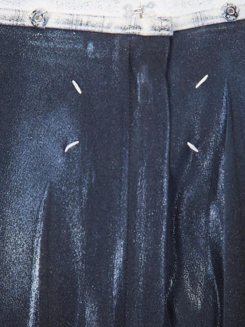 Maison Margiela four-stitch midi skirt - Blue