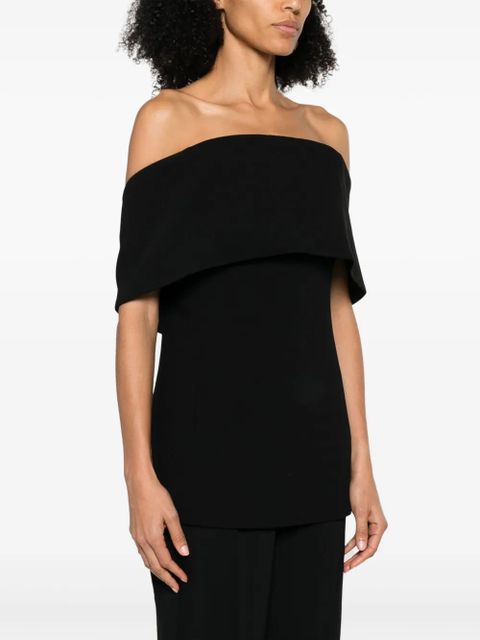 TOTEME off-shoulder strapless top - Black