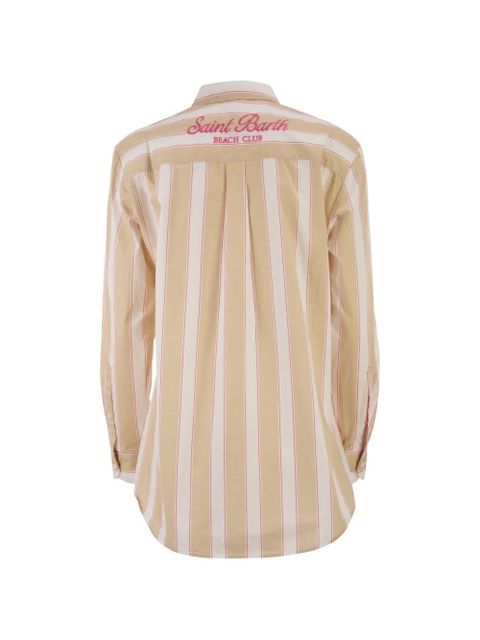 MC2 Saint Barth striped embroidered-logo shirt - Neutrals - zdjęcie produktu nr 2