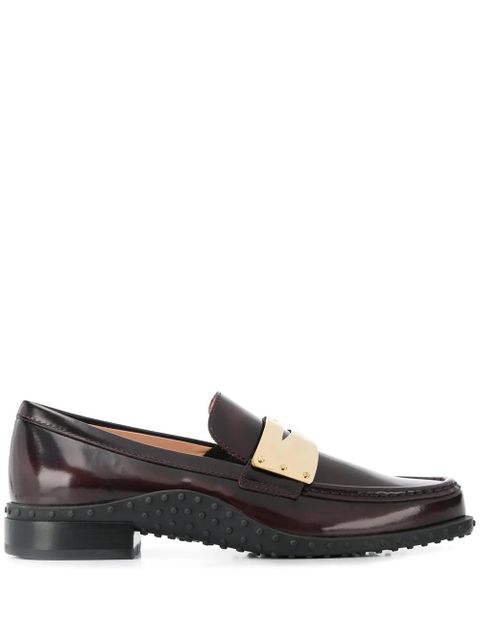 Tod's leather loafers - Red - zdjęcie produktu nr 1