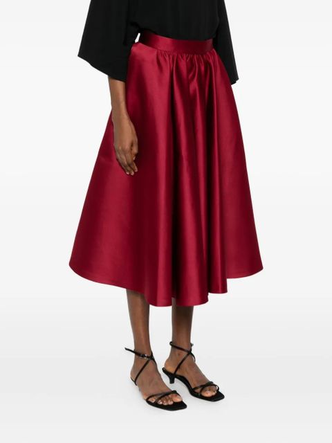 Max Mara pleated midi skirt - Red