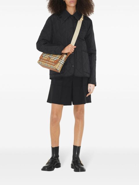 Burberry Note check crossbody bag - Neutrals
