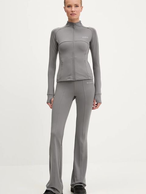 Guess bluza MARGOT damska kolor szary gładka V5RP17 KCD02