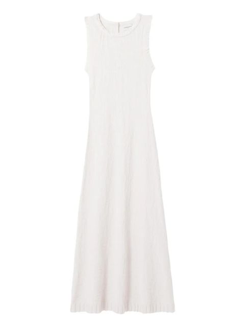 Claudie Pierlot ruffled-trim midi dress - Neutrals - zdjęcie produktu nr 1