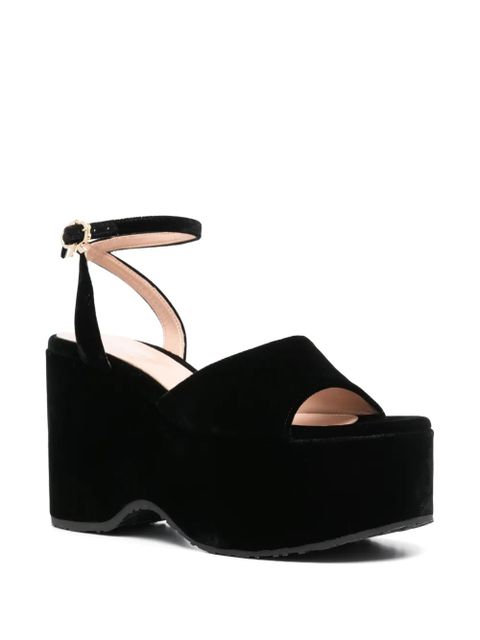 Gianvito Rossi 105mm velvet sandals - Black - zdjęcie produktu nr 2