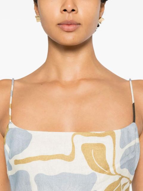 SIR. Lola square-neck mini dress - Neutrals