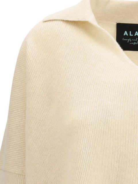 Alanui V-neck cashmere sweater - Neutrals