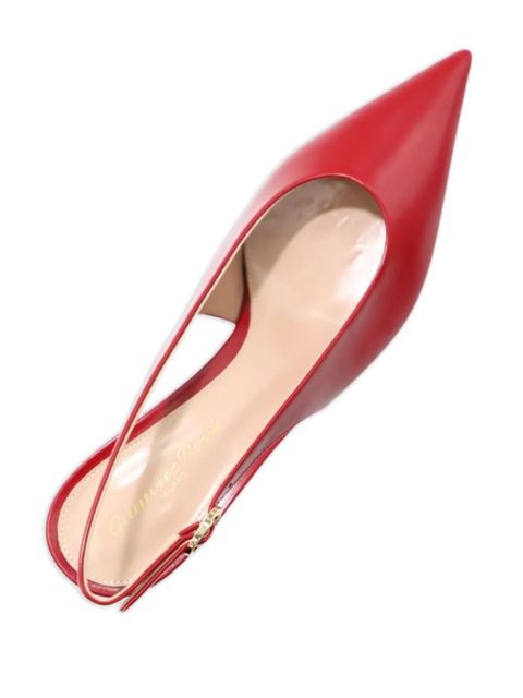 Gianvito Rossi leather slingback pumps - Red