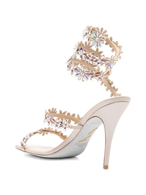 René Caovilla Eva heeled sandals - Neutrals