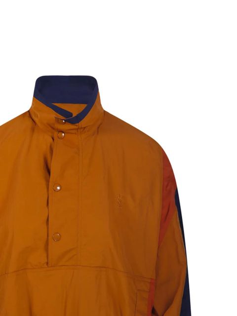 Saint Laurent Cassandre buttoned panelled jacket - Orange