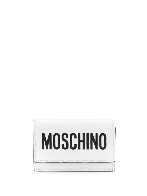 Moschino mini logo-print wallet - White - zdjęcie produktu nr 1