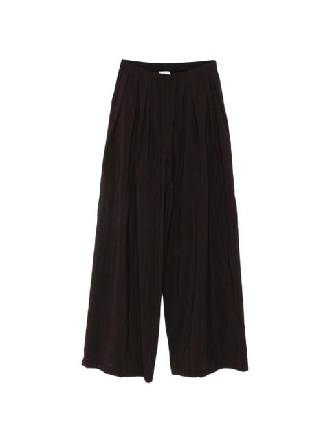Alysi gathered palazzo pants - Brown - zdjęcie produktu nr 1