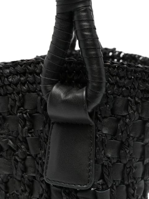 Alysi top-handle bucket bag - Black