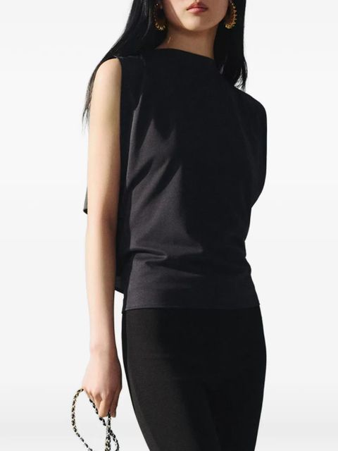 Jacquemus Marcel open-back blouse - Black