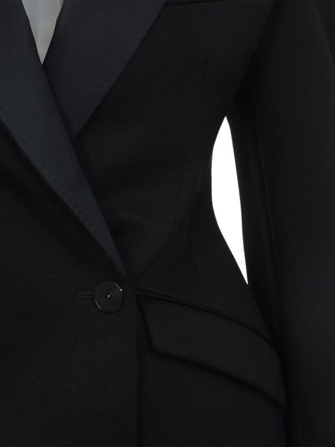 Givenchy Cacoon peaked-collar jacket - Black