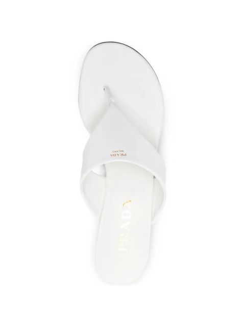 Prada wedge thong flip-flops - White