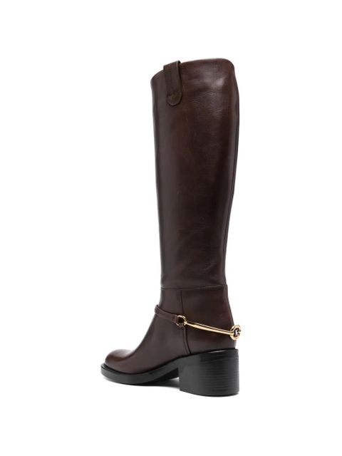 Chloé Dakota round-toe strap boots - Brown
