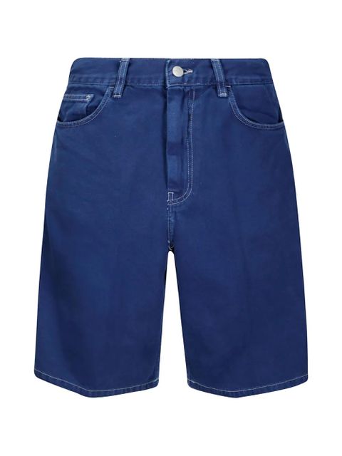 Carhartt WIP Brandon zip button cotton twill shorts - Blue - zdjęcie produktu nr 1