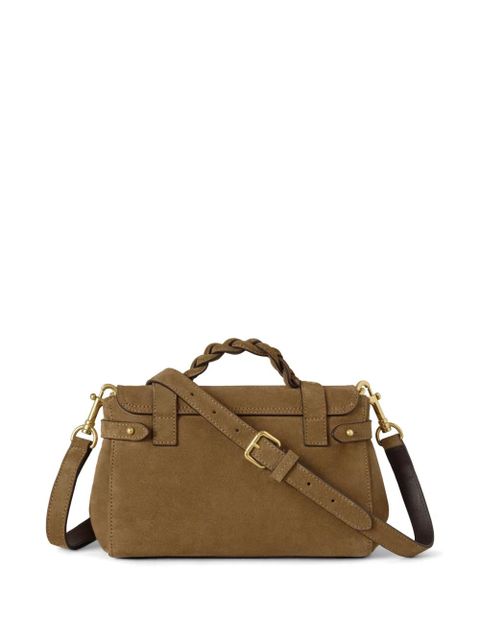 Mulberry mini Alexa braided-handle tote bag - Brown