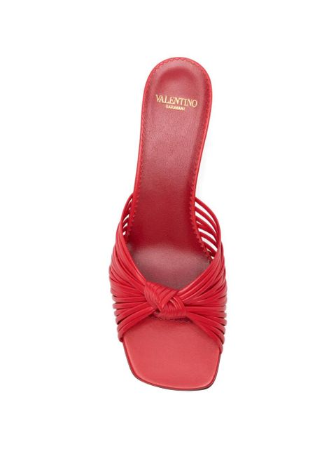 Valentino Garavani knot-detail sandals - Red