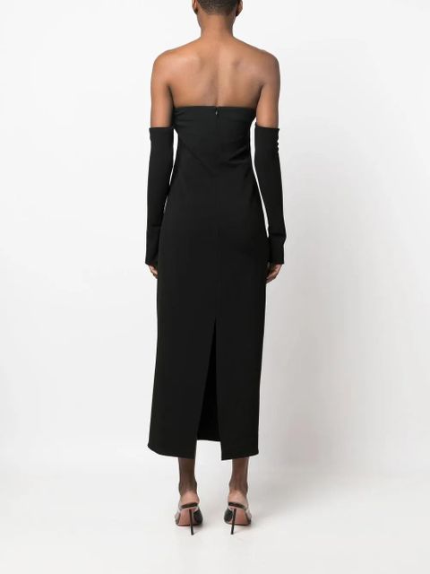Cult Gaia off-shoulder midi dress - Black