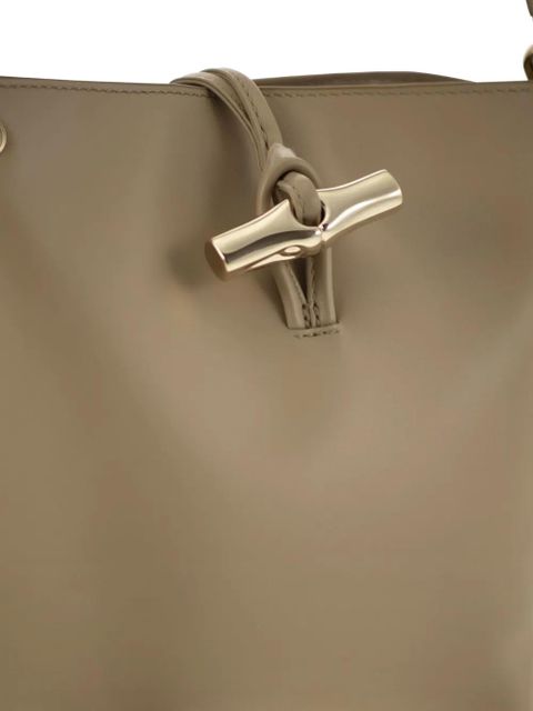 Longchamp Le Roseau leather bucket bag - Neutrals