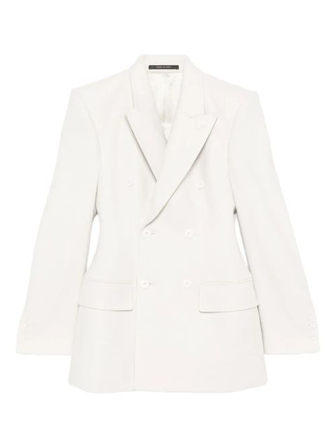 Balenciaga double-breasted hourglass blazer - Neutrals - zdjęcie produktu nr 1
