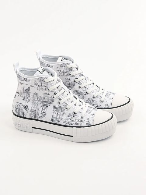 Karl Lagerfeld trampki KAMPUS MAX kolor biały KL60455