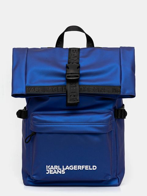 Karl Lagerfeld Jeans plecak kolor niebieski duży gładki A3M30246 - zdjęcie produktu nr 1