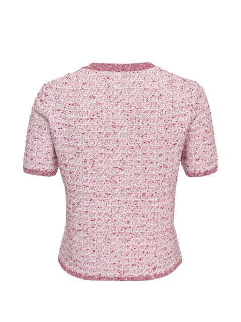 3.1 Phillip Lim short-sleeved bouclé top - Red - zdjęcie produktu nr 2