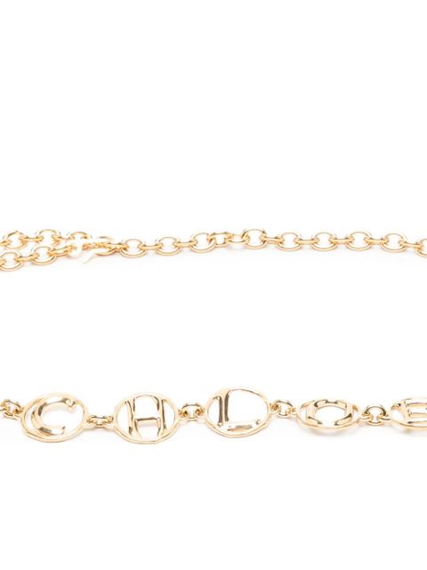 Chloé logo-letters chain belt - Gold - zdjęcie produktu nr 2