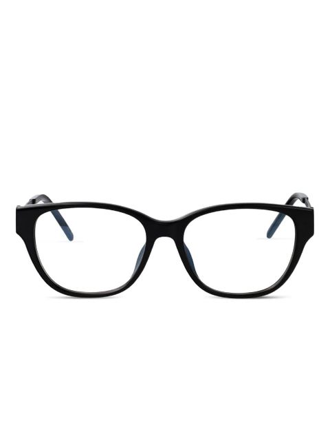 Saint Laurent Eyewear oval-frame glasses - Black - zdjęcie produktu nr 1