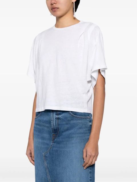 MARANT ÉTOILE Kyanza linen T-shirt - White