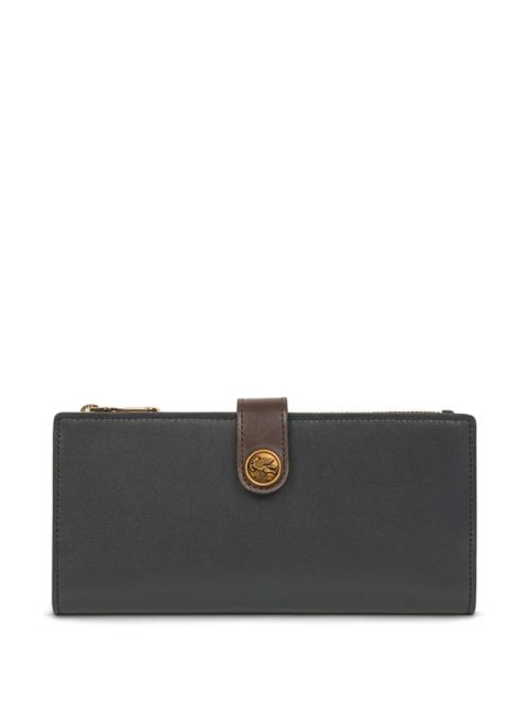 ETRO Pegaso-motif leather wallet - Black - zdjęcie produktu nr 1