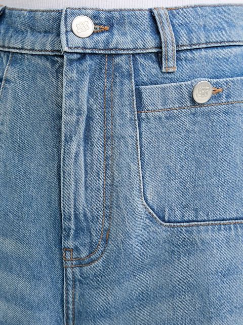 MUNTHE jeansy LODWAR damskie kolor niebieski 253148025305