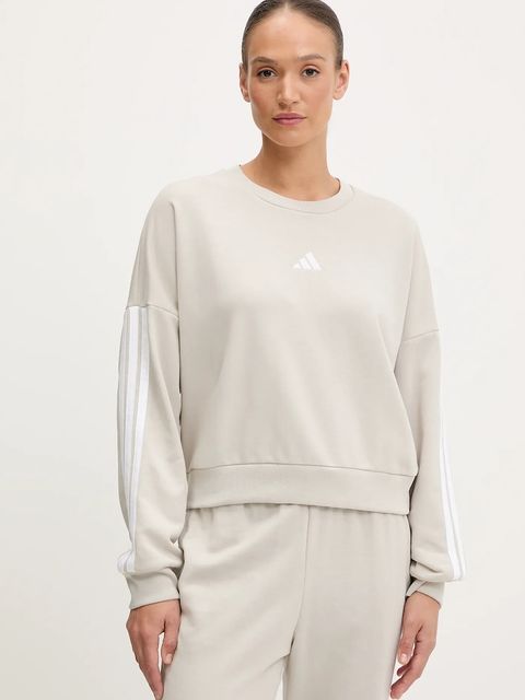 adidas bluza Essentials damska kolor beżowy z aplikacją JE0014 - zdjęcie produktu nr 1