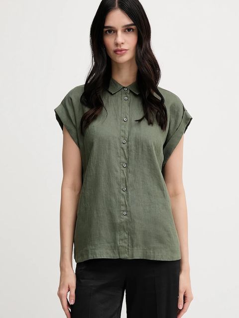 United Colors of Benetton koszula lniana - zdjęcie produktu nr 1