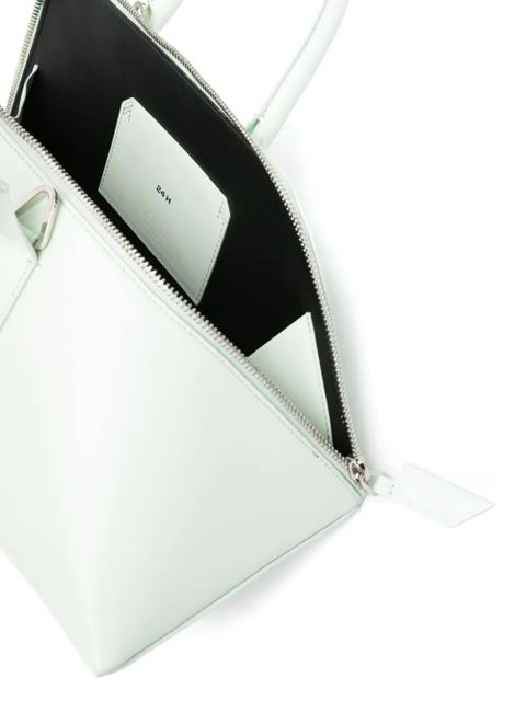 The Attico 24H leather tote bag - Green