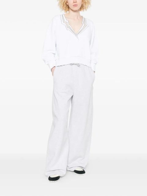 PINKO frayed sweater - White