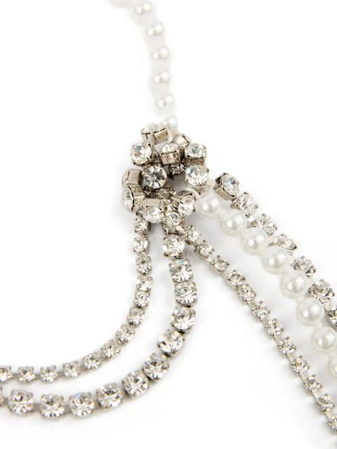MM6 Maison Margiela crystal necklace - Silver - zdjęcie produktu nr 2