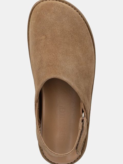 Steve Madden klapki zamszowe Mellow damskie kolor brązowy na platformie 11004849