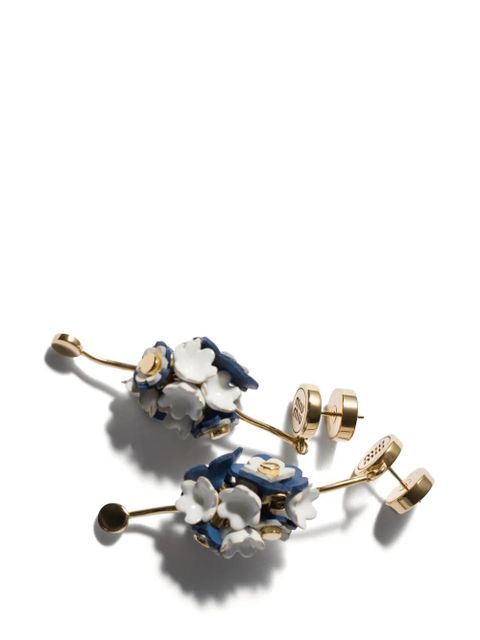 Miu Miu metal and leather earrings - Gold - zdjęcie produktu nr 2