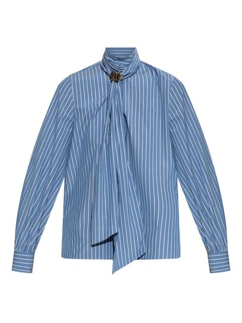 Max Mara Disco striped flower-embellished blouse - Blue - zdjęcie produktu nr 1