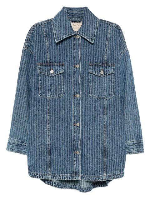 Free People dunes shirt jacket - Blue - zdjęcie produktu nr 1