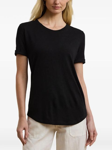 Lauren Ralph Lauren embroidered-logo T-shirt - Black - zdjęcie produktu nr 1
