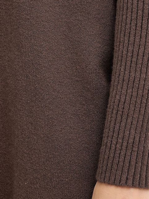 Haveone dres damski kolor brązowy HNC-P001