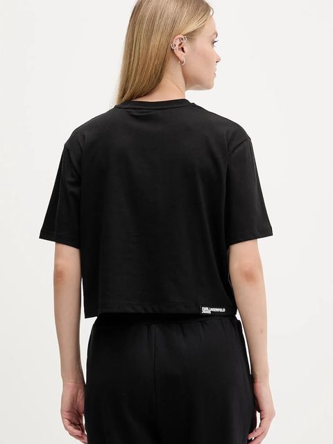 Karl Lagerfeld Jeans t-shirt damski kolor czarny A4W17011