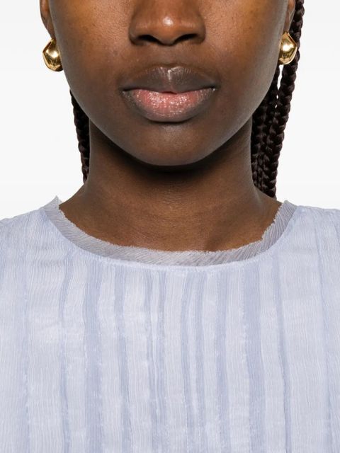 Aje Angeli flounce short-sleeve top - Blue