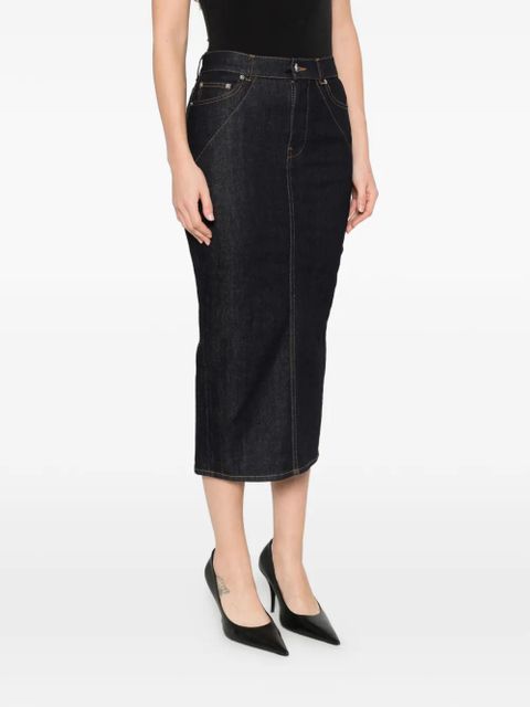Givenchy seam midi skirt - Blue